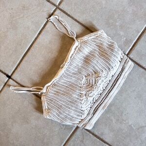Abercrombie & Fitch • Crochet Style Crop Top